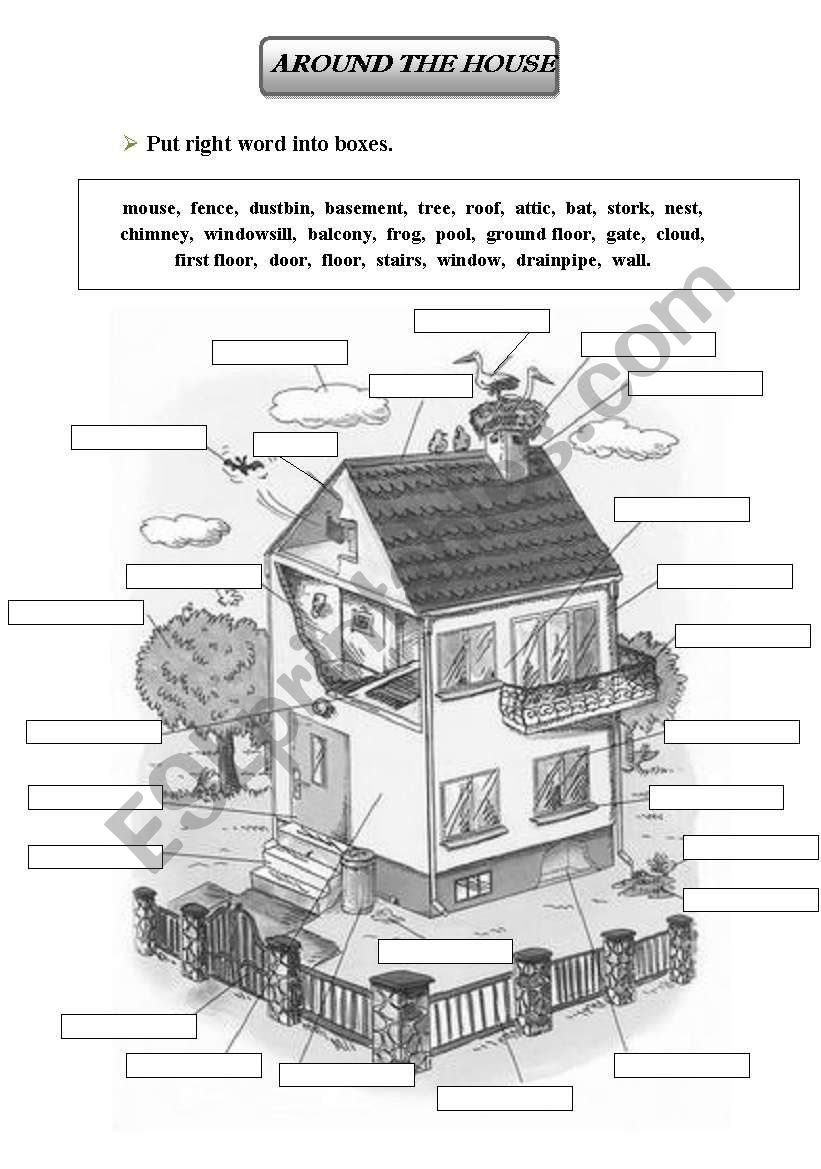 HOUSE VOC . B--W worksheet