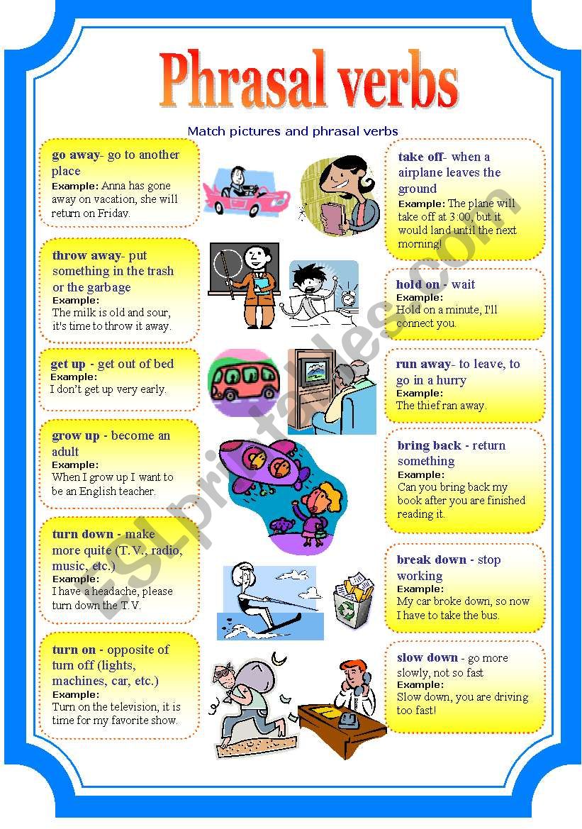 Phrasal Verbs worksheet