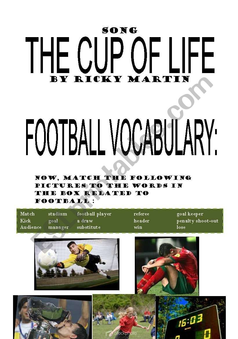 FOOTBALL Song and Vocabulary (2/2)