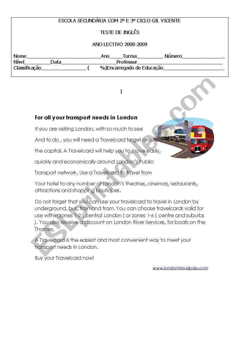 Módule 4 -Test worksheet