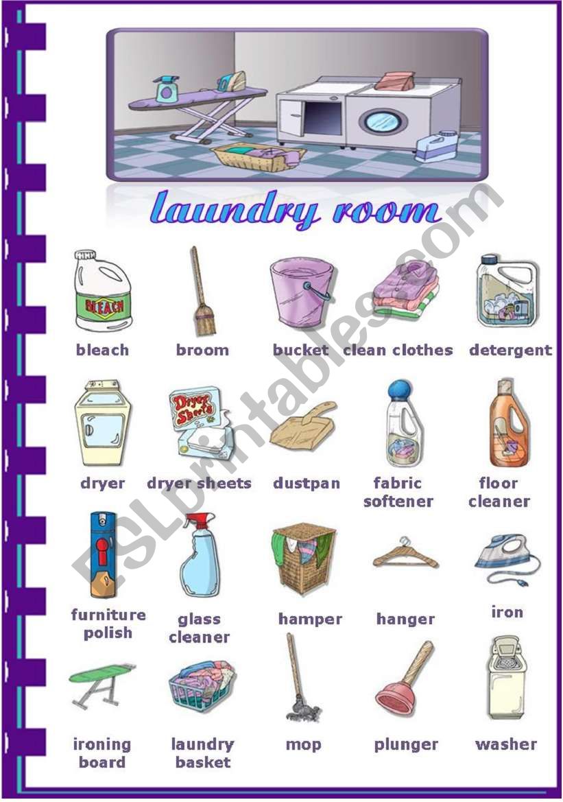 Rooms in the house - Laundry room