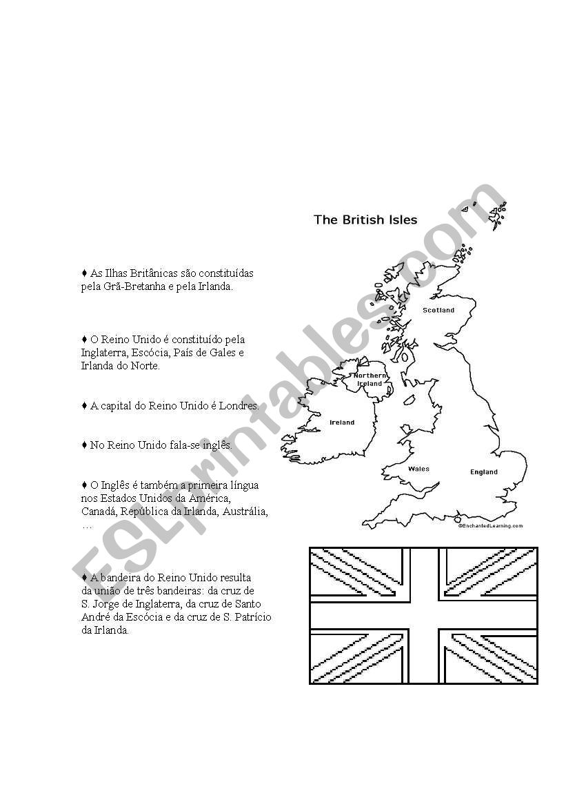 The British Isles worksheet