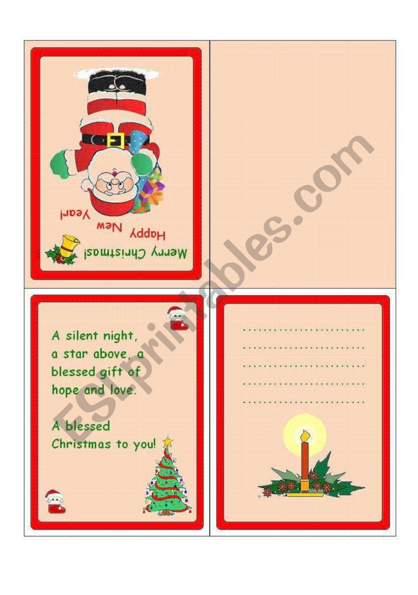 Christmas cards with messages 3-5