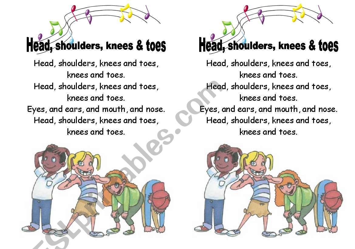 Head, shoulders, knees, and toes