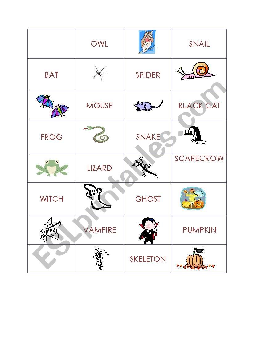 halloween dominoes worksheet