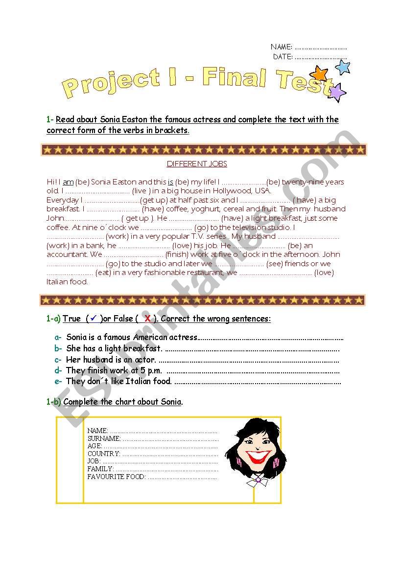 routines worksheet