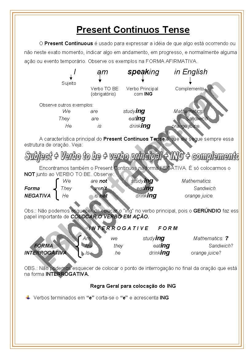 Grammar Esl Worksheet By Viniciusfagundes