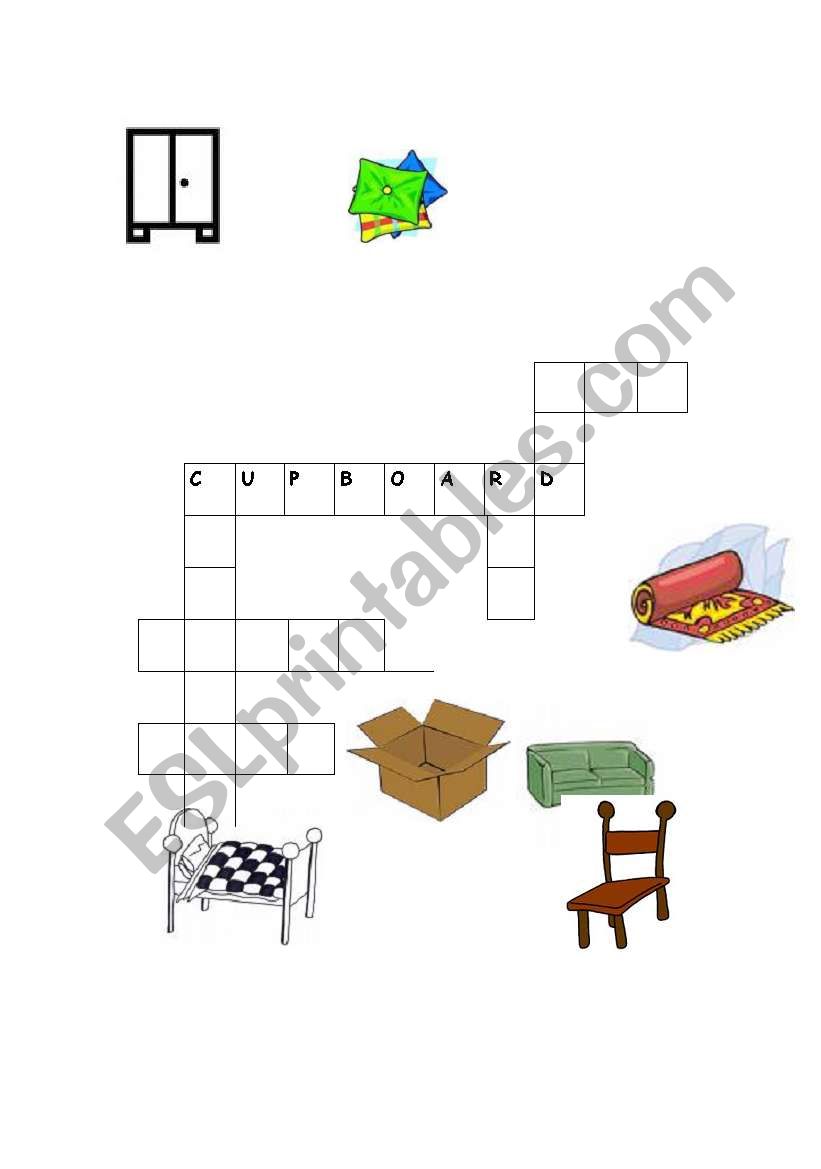 furniture worksheet