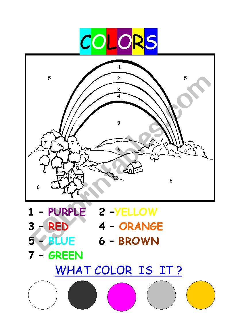 color the picture worksheet