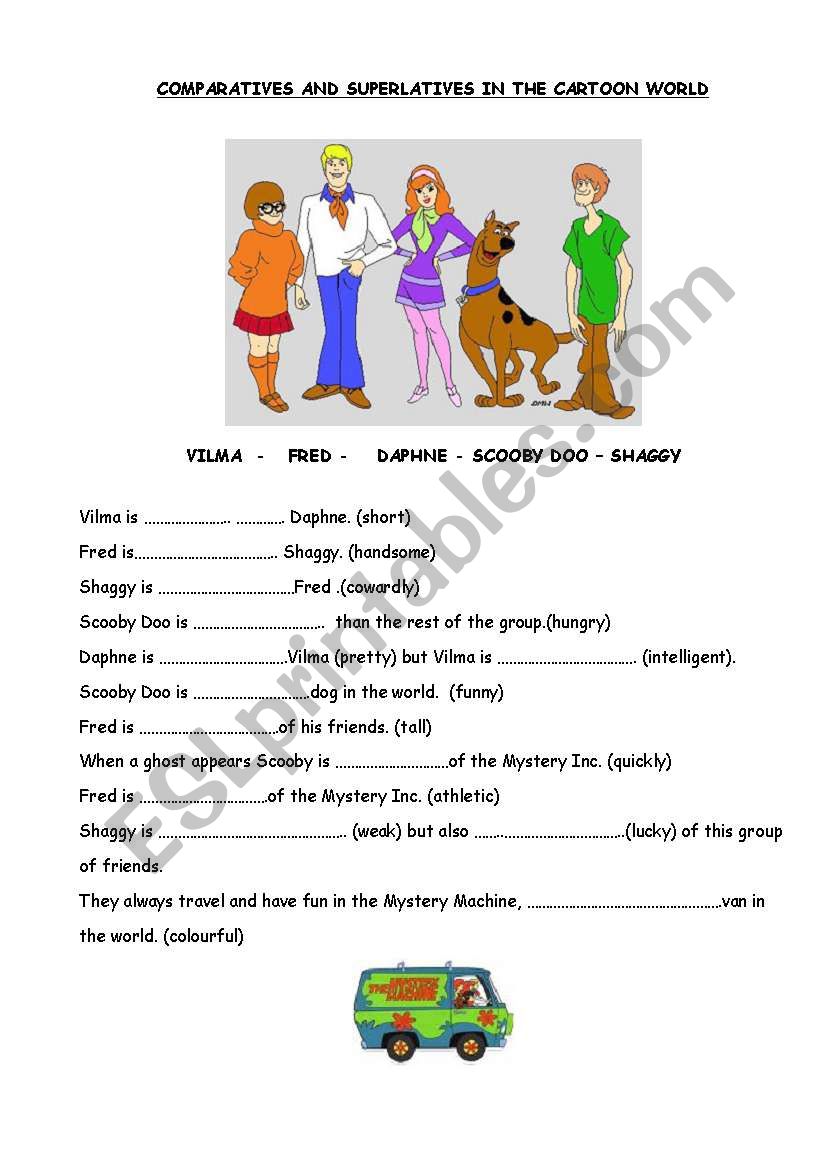 comparatives and superlatives worksheet