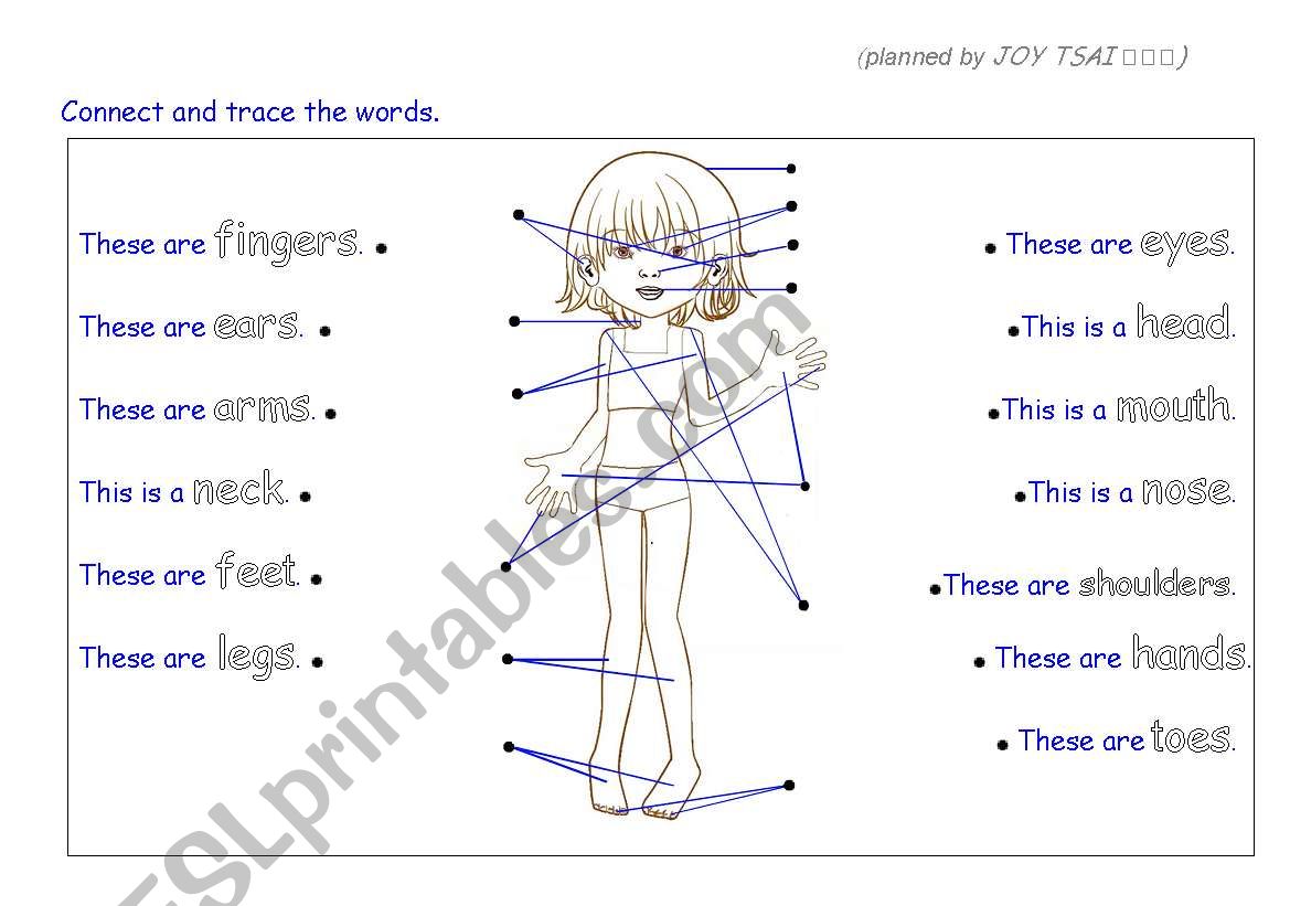 My Body worksheet