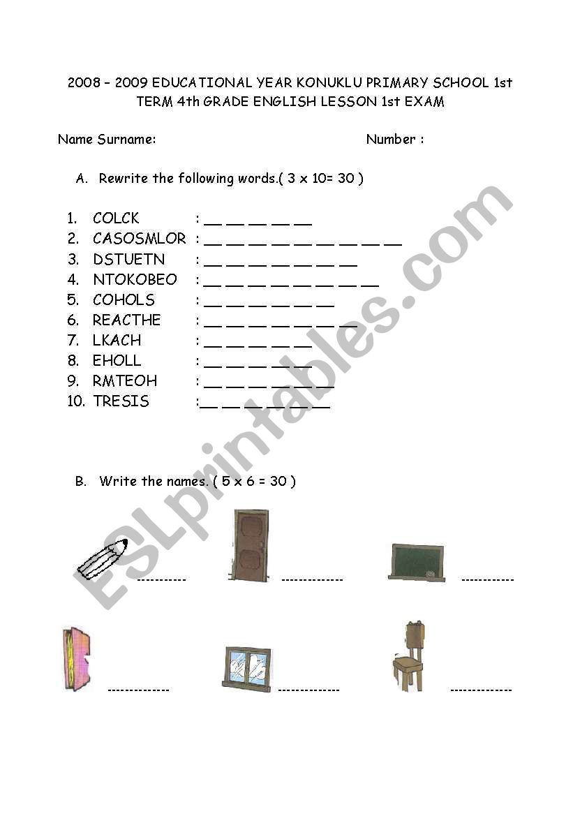4.snf 1.dnem 1. yazl worksheet