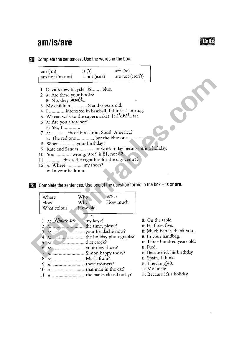 personal pronouns worksheet