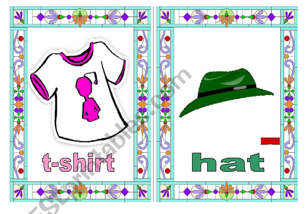 Flashcards 5/5  t-shirt  -  hat