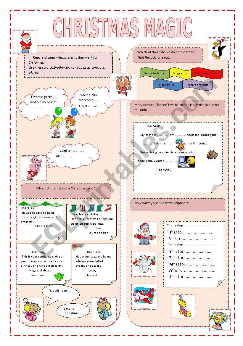 Christmas Magic worksheet