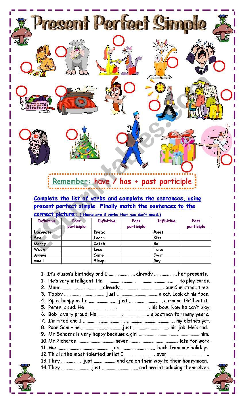 Present perfect Simple Practice