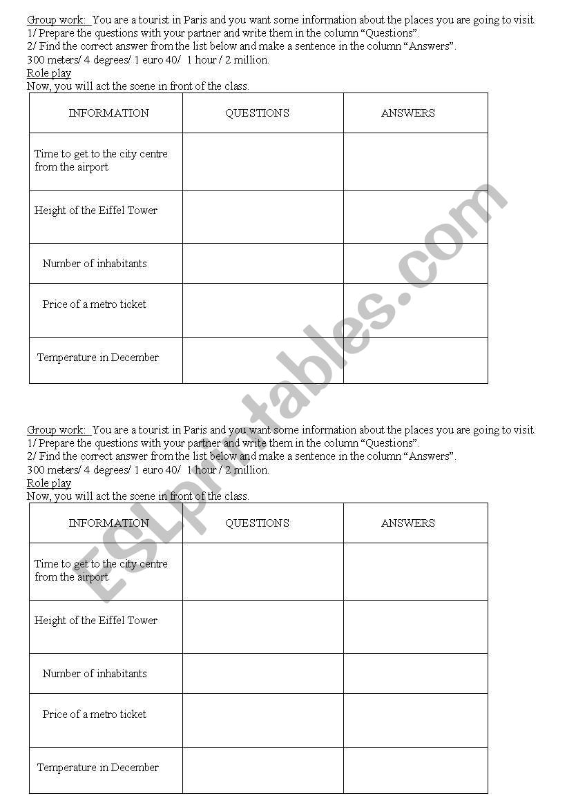 How+ adjective/ adverb  worksheet