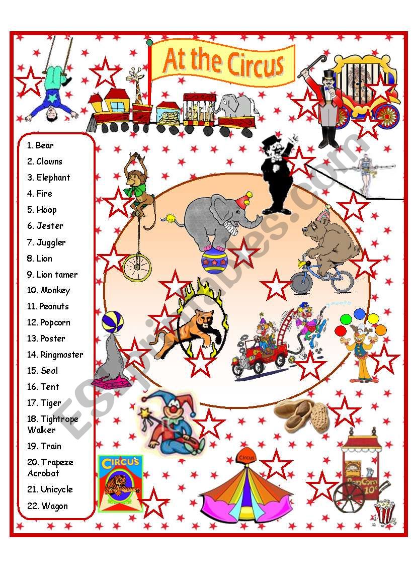 At the Circus worksheet