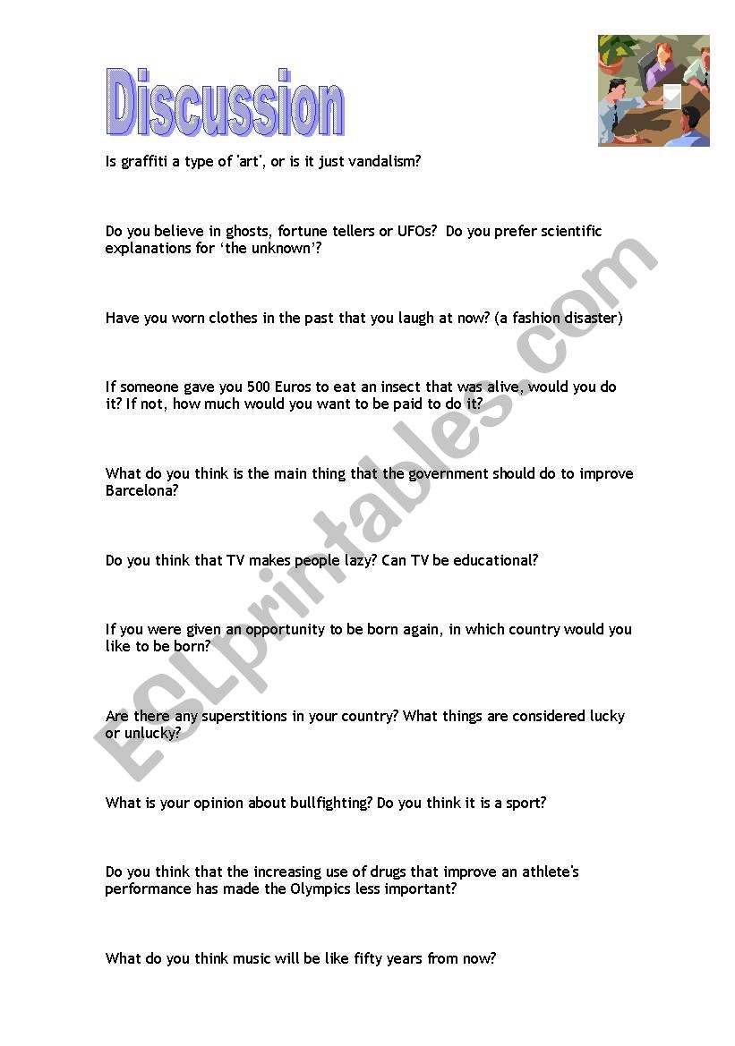 Discussion 3  worksheet