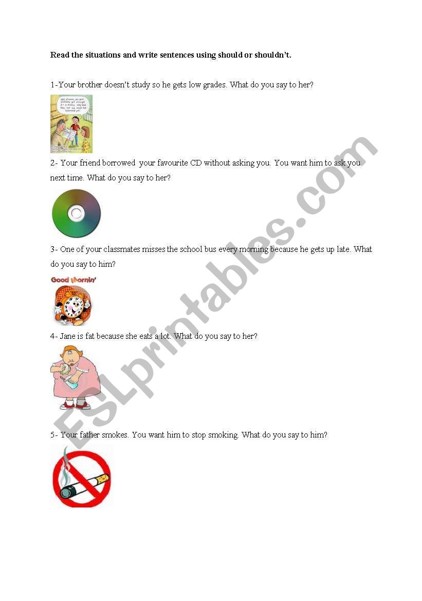 should worksheet