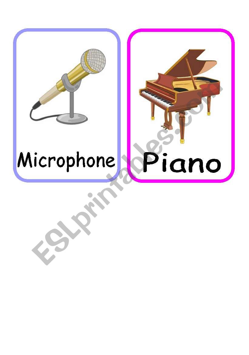 musical flashcards 4 worksheet