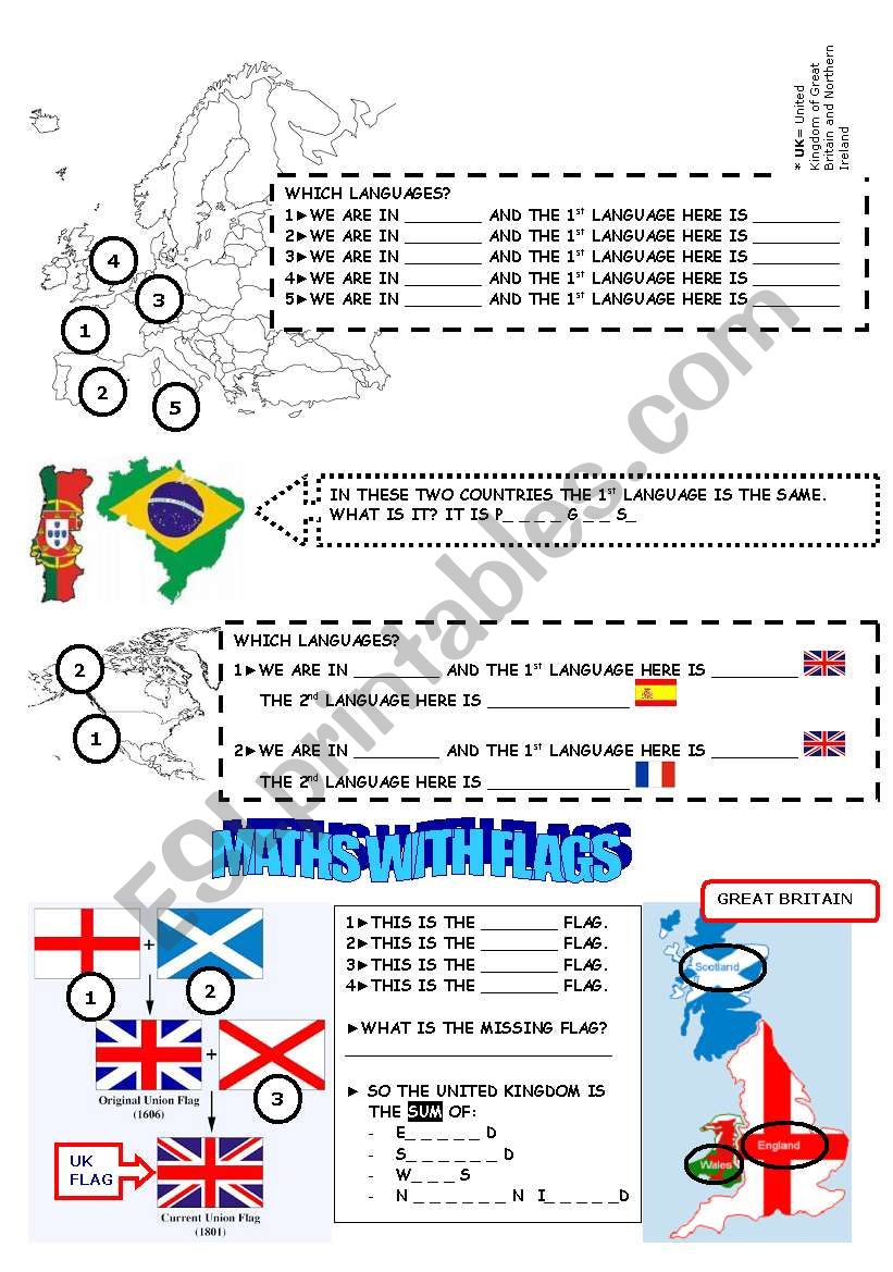 COUNTRIES & NATIONALITIES 2 worksheet