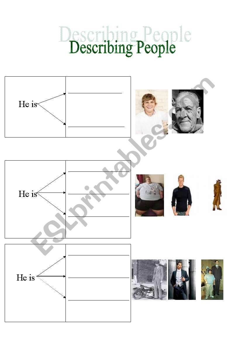 Describing People worksheet