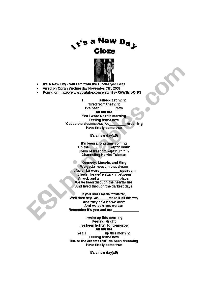 english-worksheets-obama-new-day-song-cloze-w-questions