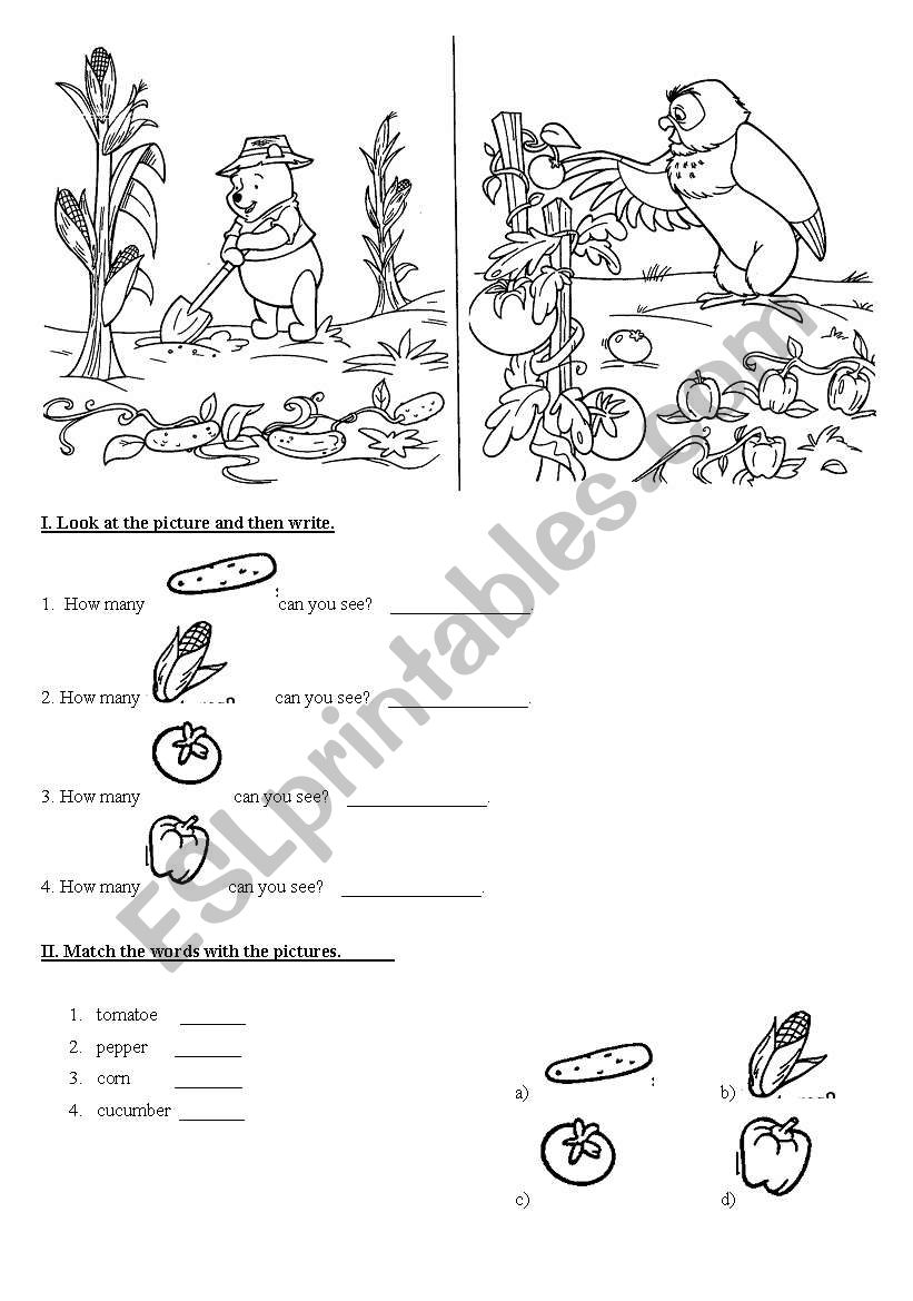 POOHS AUTUMN  worksheet