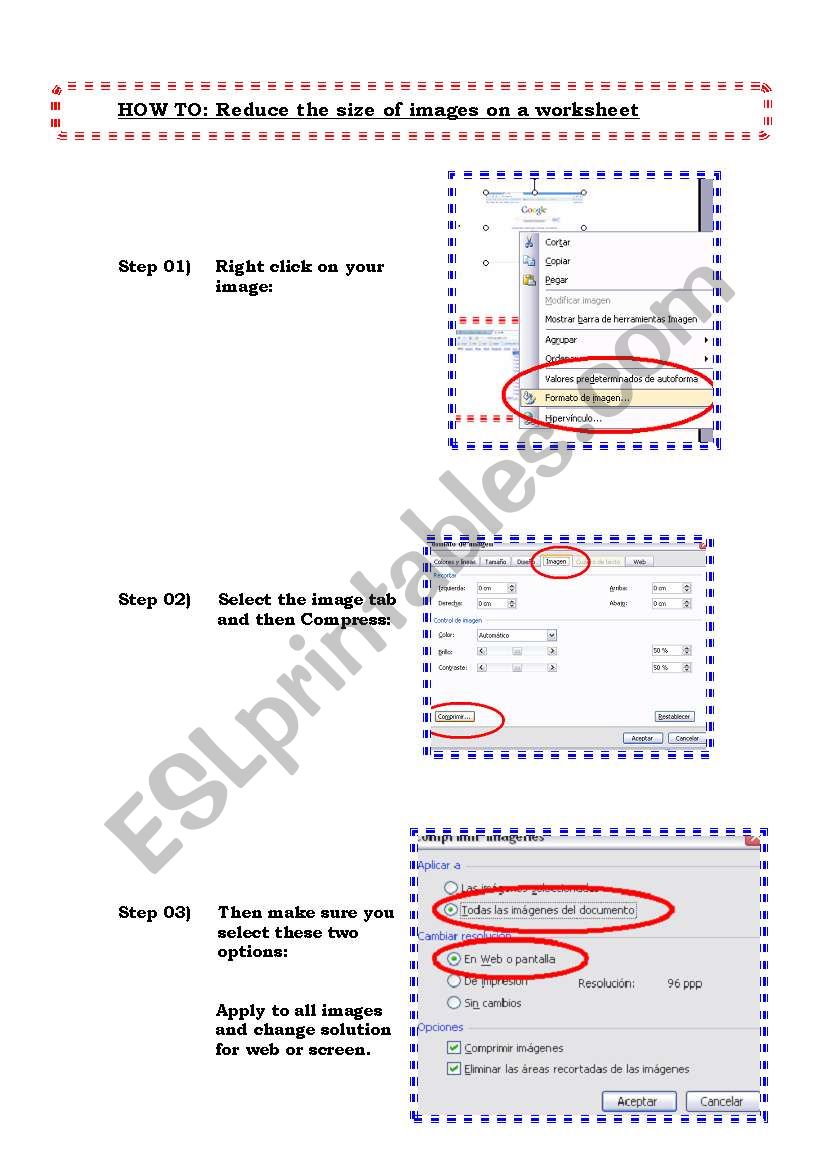 Tutorial: How to reduce the size of image in word