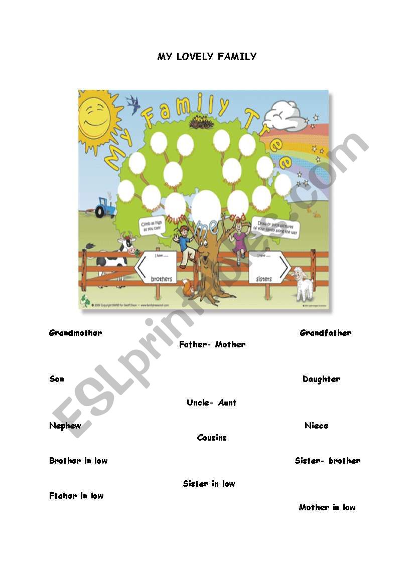 family worksheet