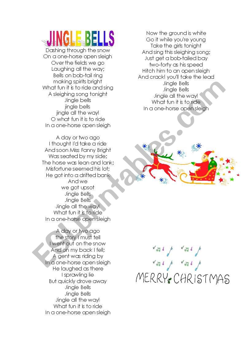 JINGLE BELLS worksheet