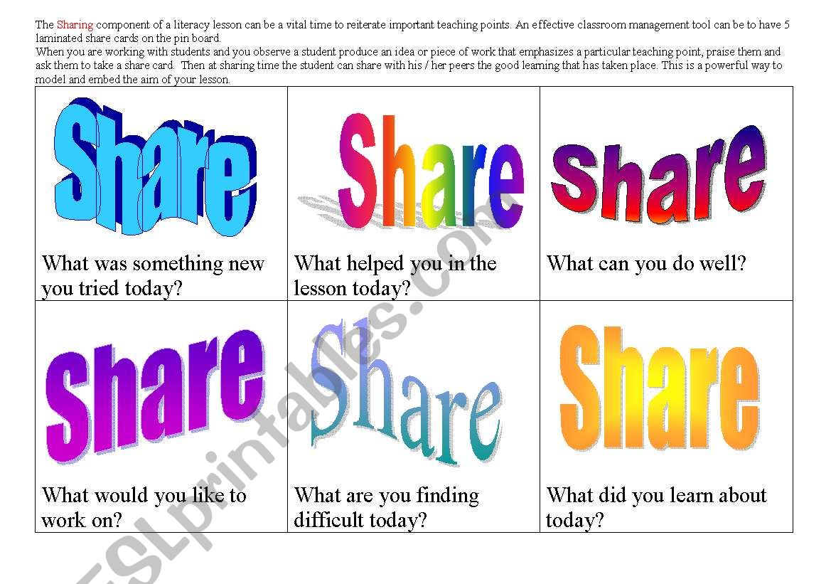 Share Time Cards worksheet