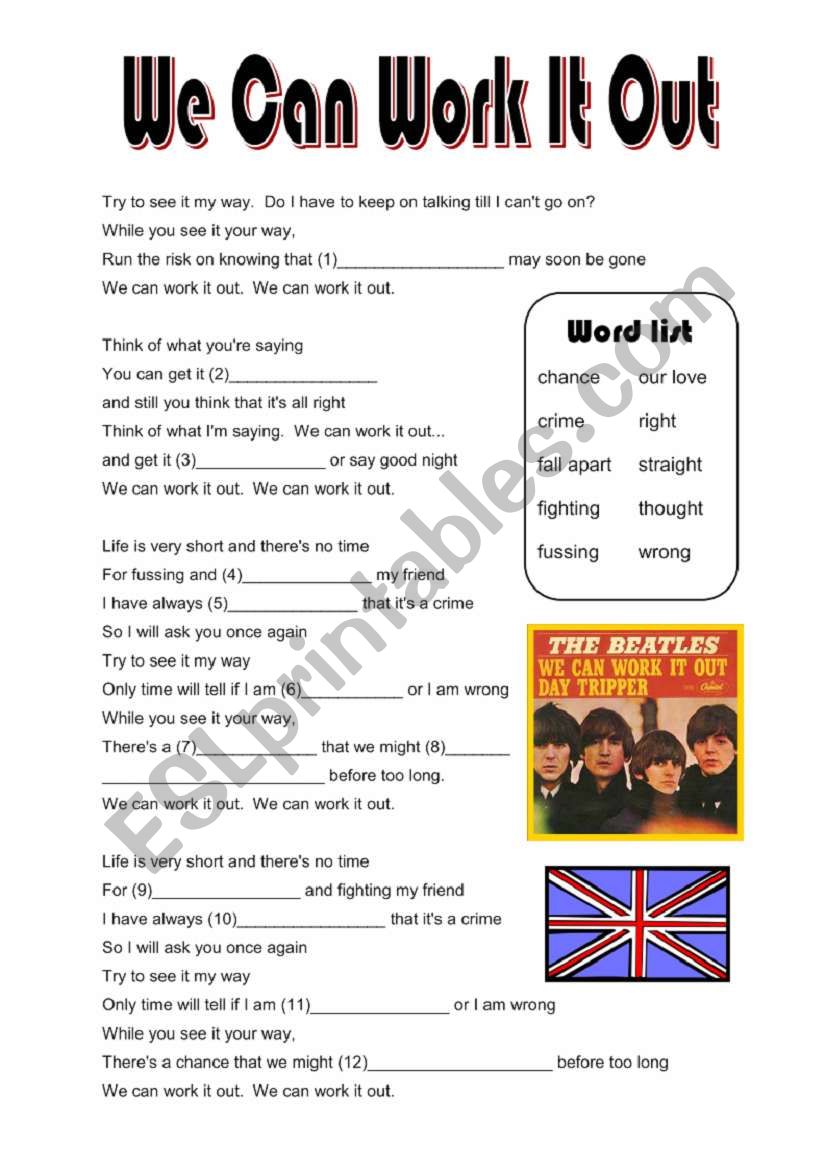 We Can Work It Out by the Beatles