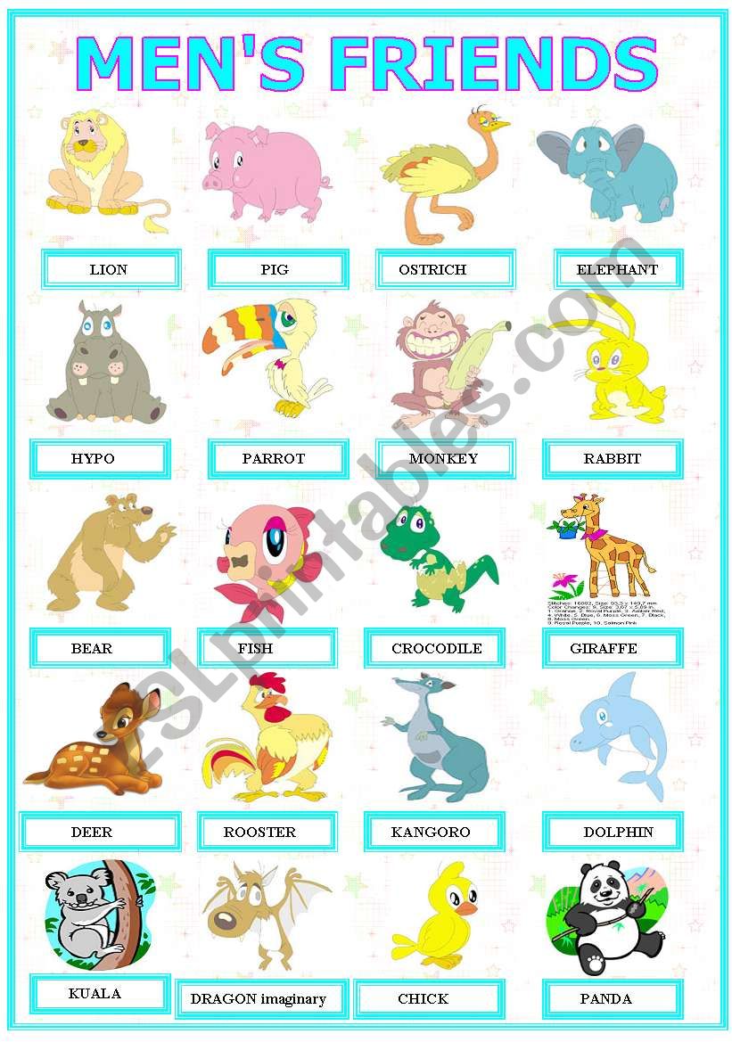 Animals  :  Mens Friends  ( I )