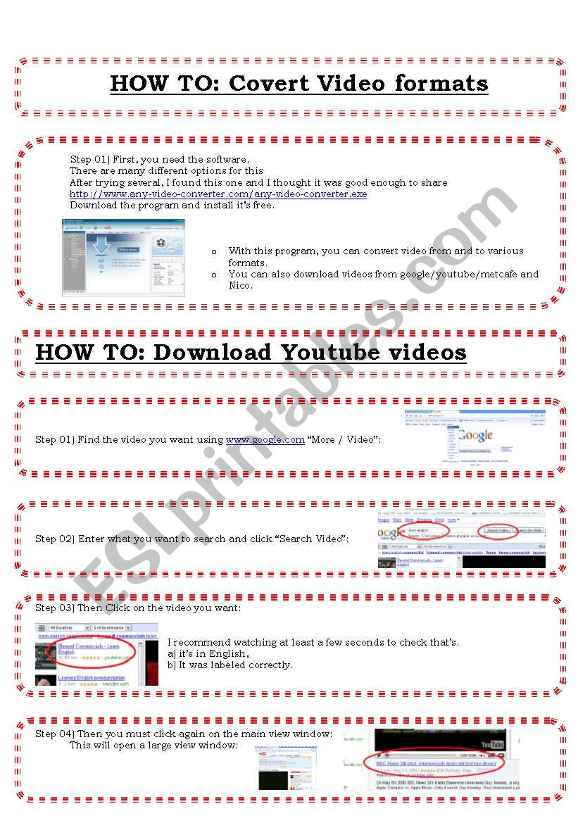 HOW TO: Download / Covert Youtube videos Tutorial