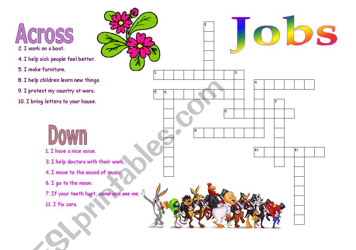 Jobs worksheet