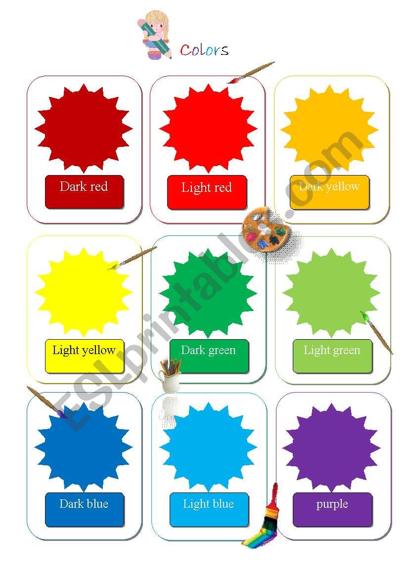 Colors worksheet