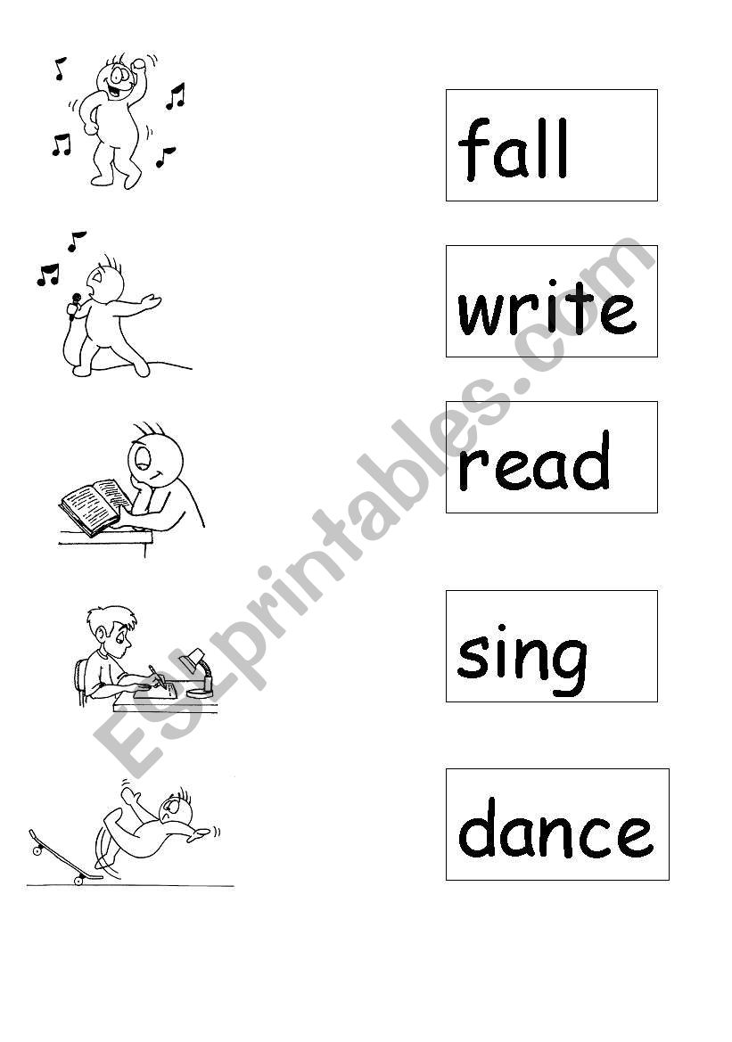 english-worksheets-match-the-verb-to-the-correct-picture