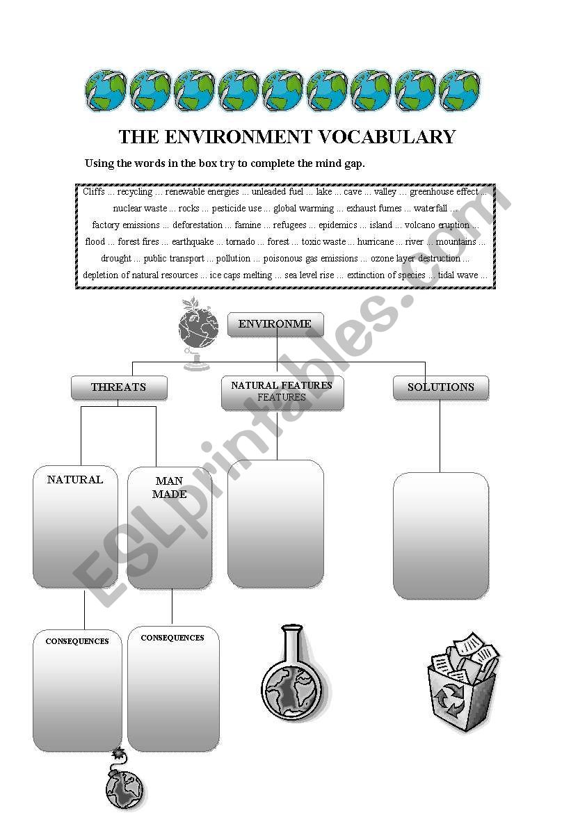 environment  diagram worksheet