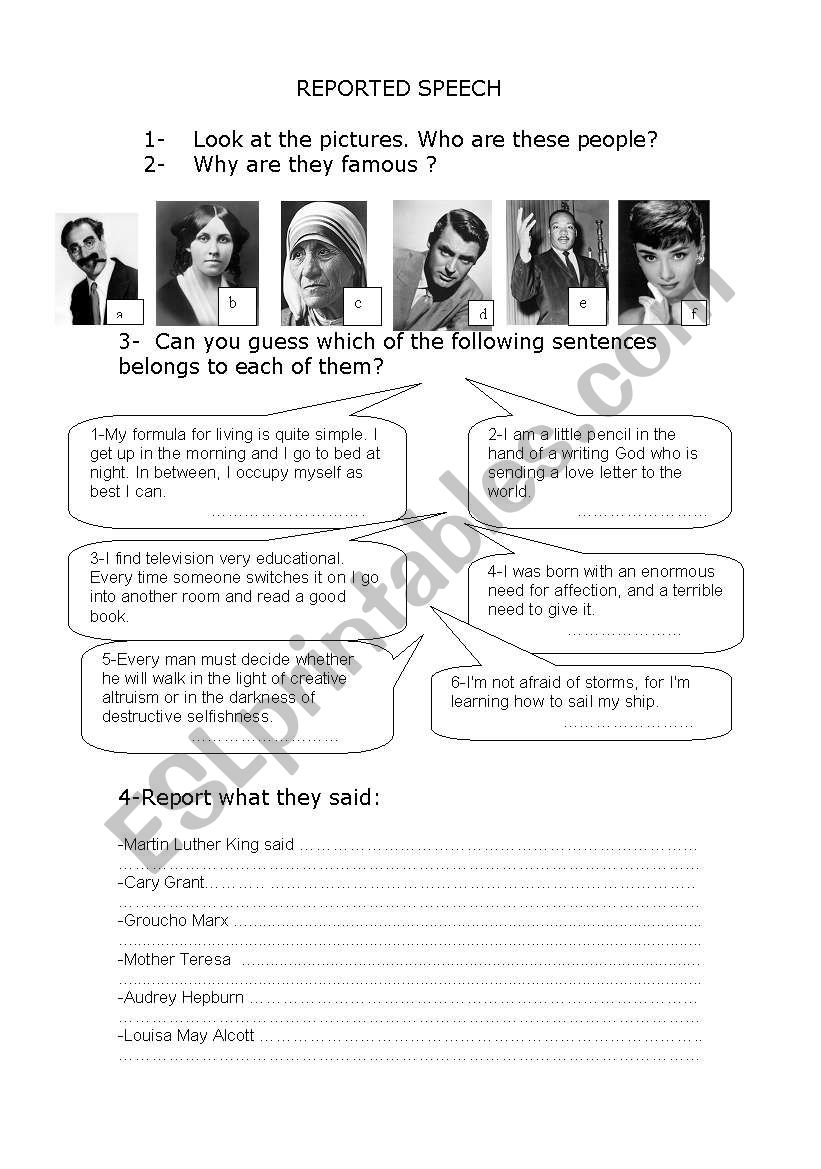 Report the quotes worksheet