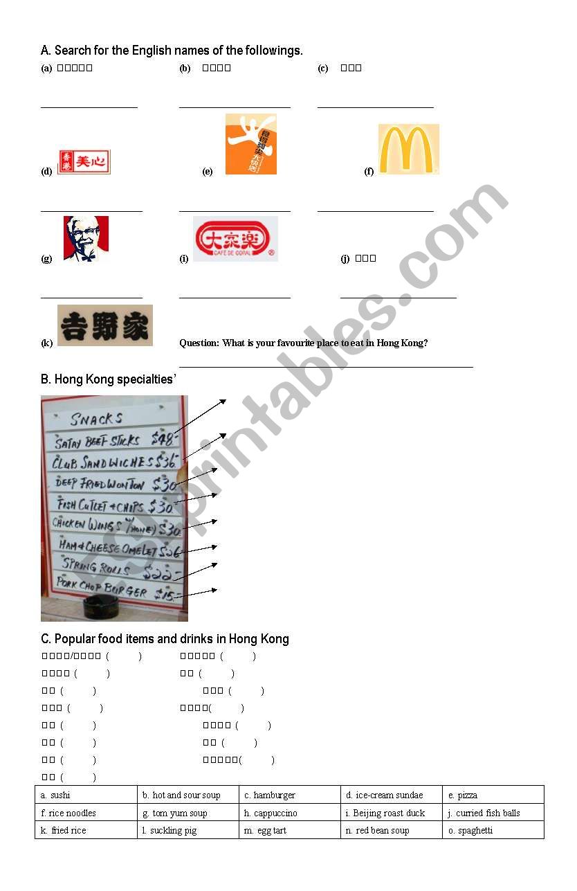 Hong Kong food and restaurants