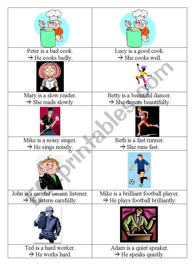 INtroduce adverbs worksheet