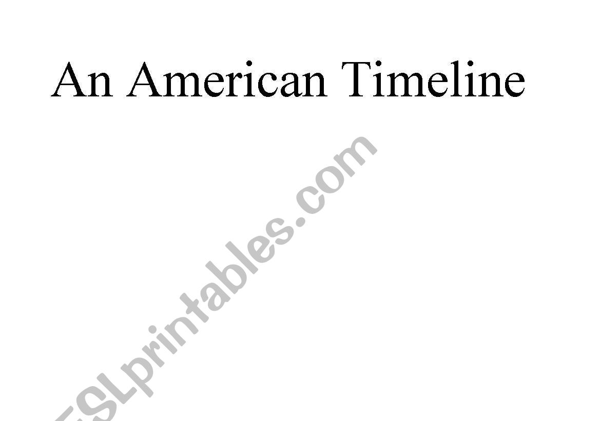 an american timeline worksheet