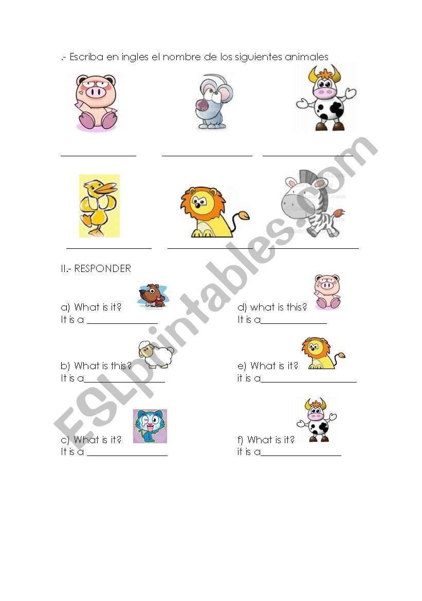 test for 1 worksheet