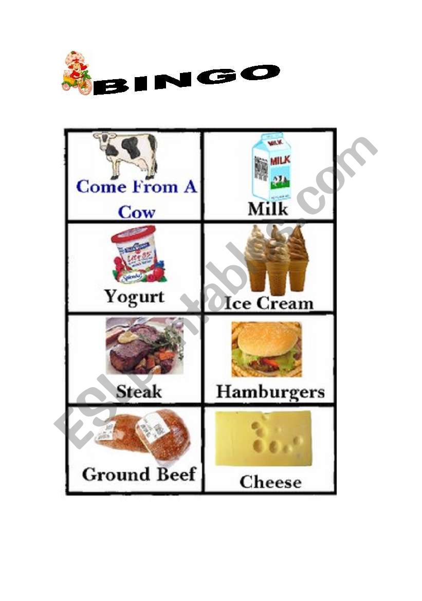 farm products 1 worksheet