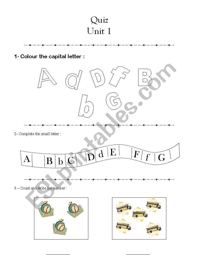 quiz worksheet