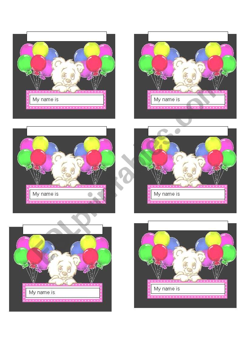 Birthdays worksheet