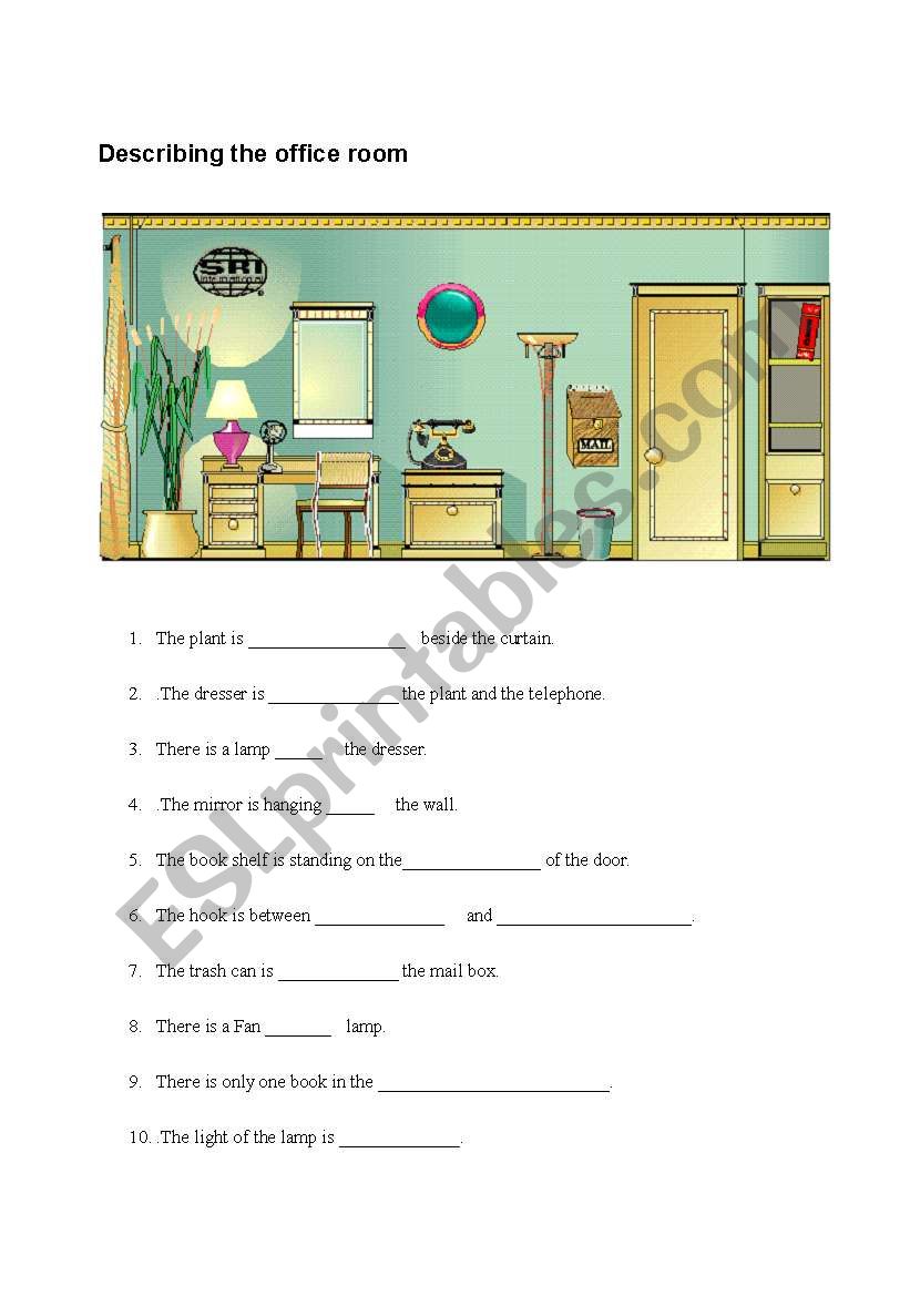 Describing a picture. worksheet