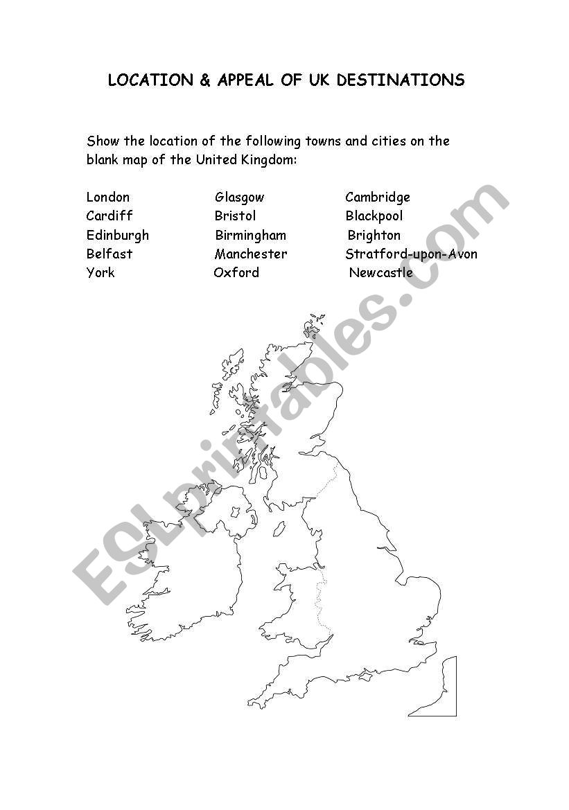 Location and Appeal of UK Destinations